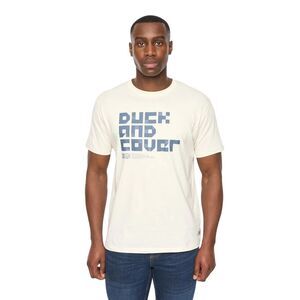 Duck and Cover Mens Bloxx T-Shirt / Off White